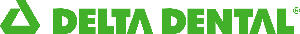 The image displays a logo with the text  DELTA DENTAL  prominently displayed against a green background, accompanied by a stylized graphic element.